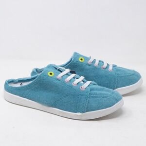 Vionic Women Breeze Mule Sneaker Blue Terry Cloth Slip On Size 7